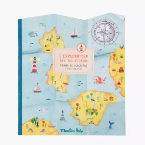 Cahier de coloriage et stickers L’Explorateur