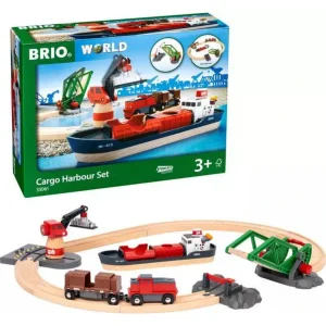 Circuit d’Activités Portuaires – BRIO – Coffret train en bois dès 3 ans