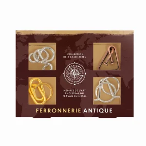 Ferronnerie Antique | Set de 4 casse-têtes en métal