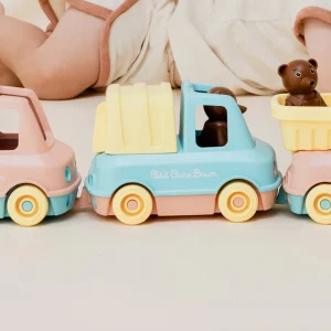 Jouet de bain Le Camion Poubelle de Petit Ours Brun – Couleur Menthe