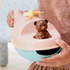 L’Hélicoptère de Petit Ours Brun couleur pêche