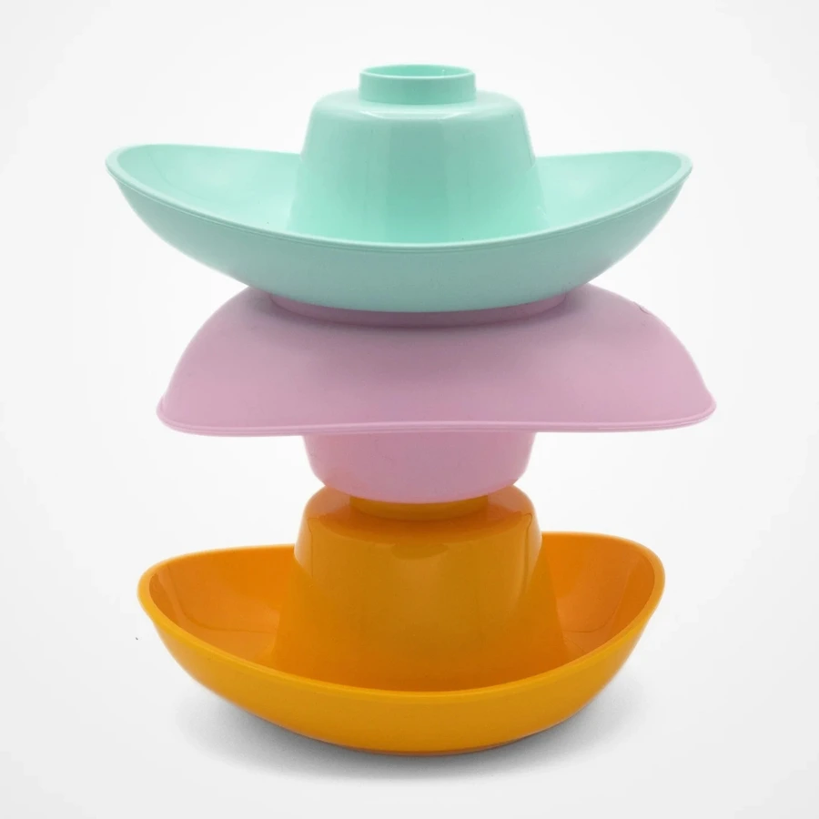 Les 6 Barques Gigognes couleurs pastel multicolores