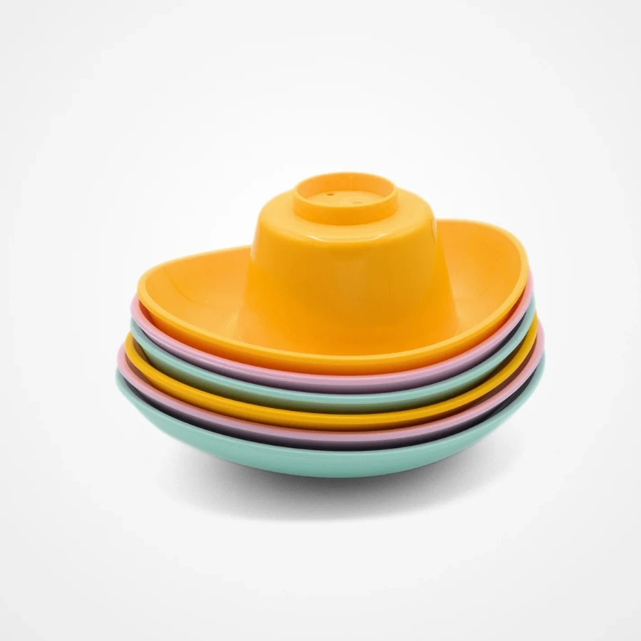 Les 6 Barques Gigognes couleurs pastel multicolores