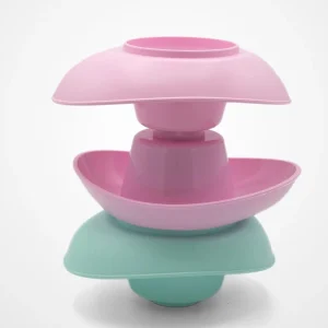 Les 6 Barques Gigognes couleurs pastel rose & turquoise