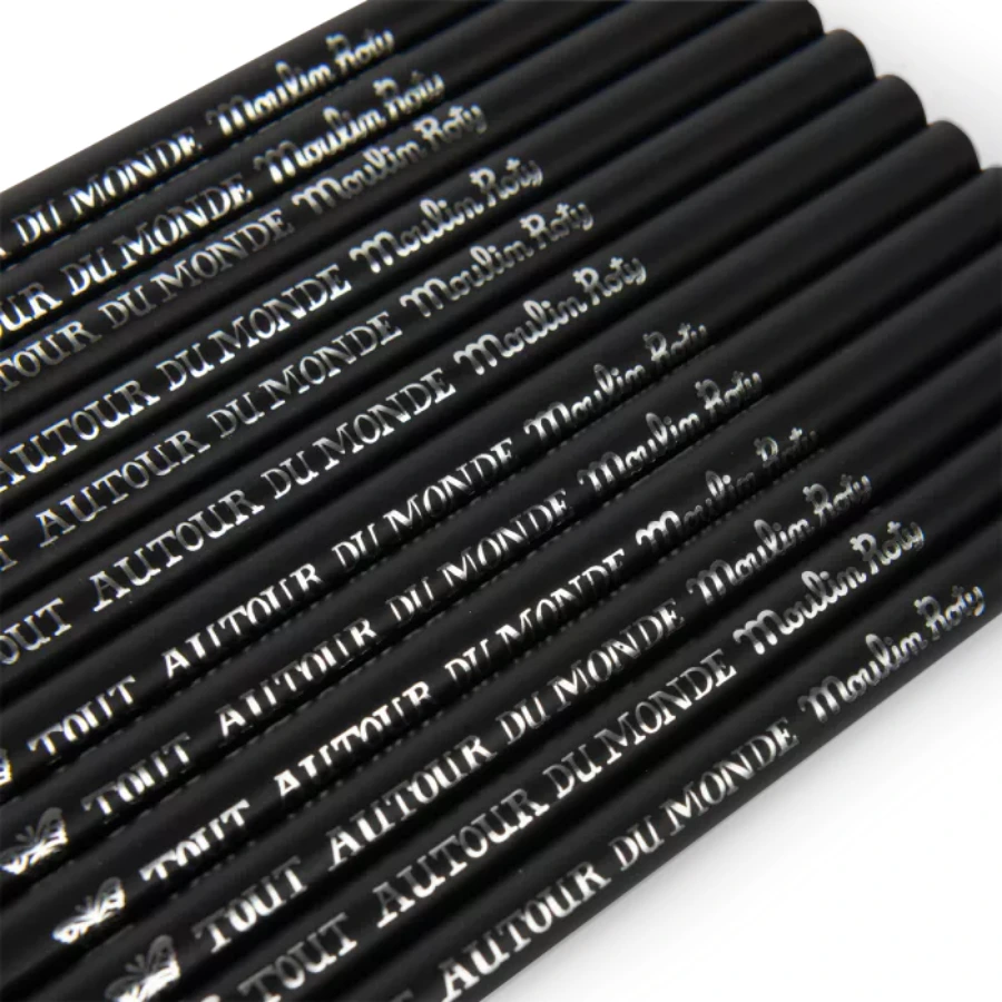 12 crayons de couleur multicolores Tout autour du monde