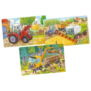 Assortiment de puzzles, véhicules