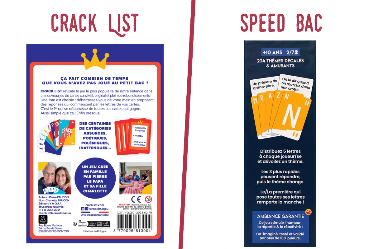 Speed Bac ou Crack List lequel choisir