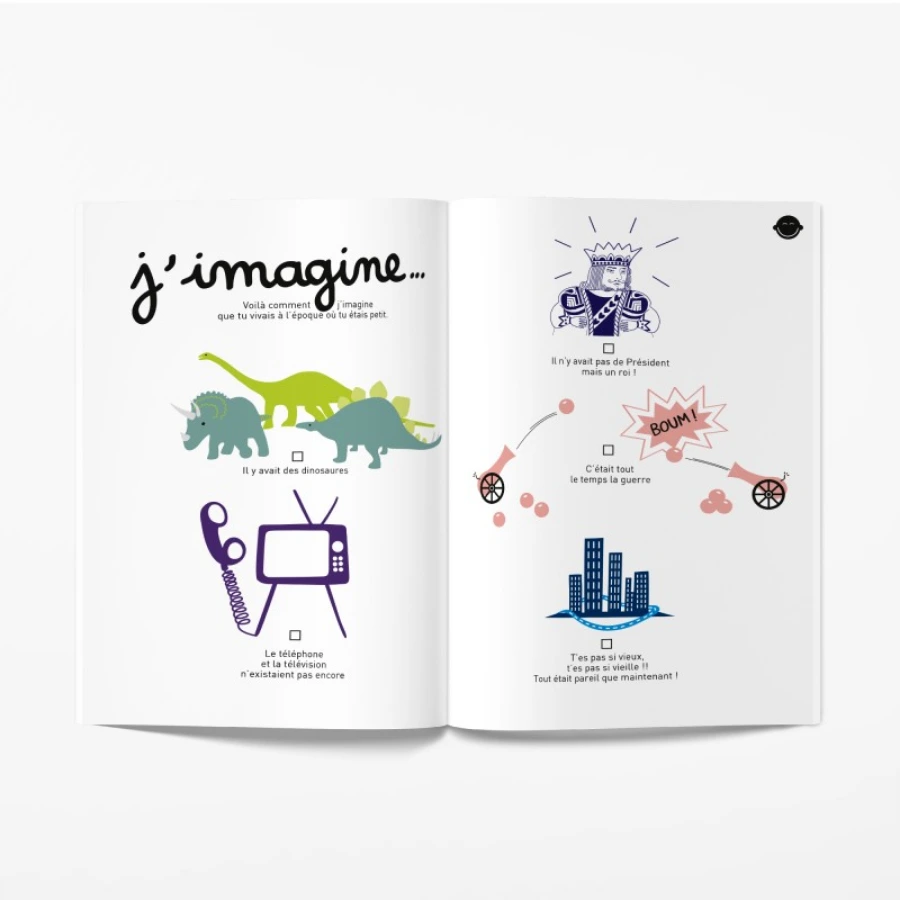 Livre à remplir à 2, Papi, Mamie et moi !