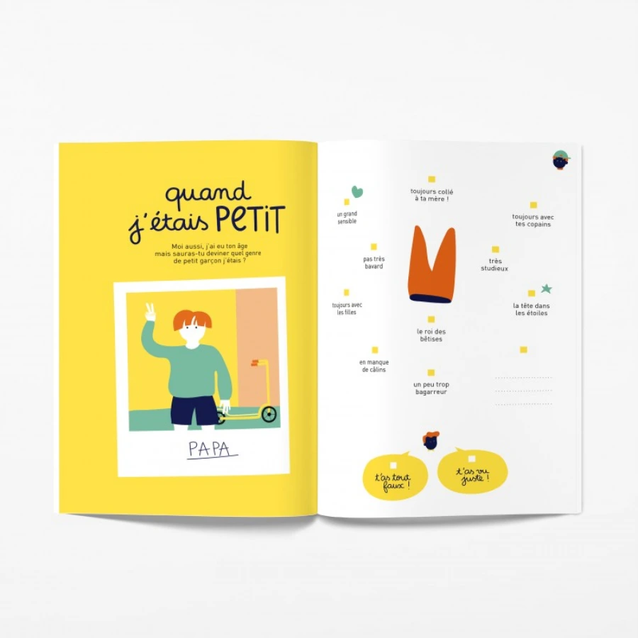 Livre à remplir à deux – Tel père, tel fils ?
