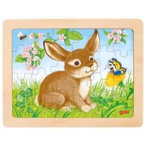Puzzle de 24 pièces animaux de la forêt, Lapin