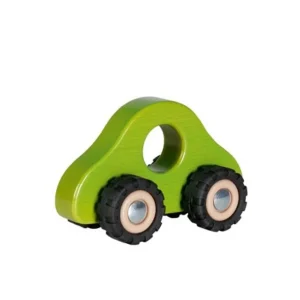 Voiture verte à saisir, avec pneus