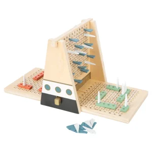 Bataille navale en bois Gold Edition