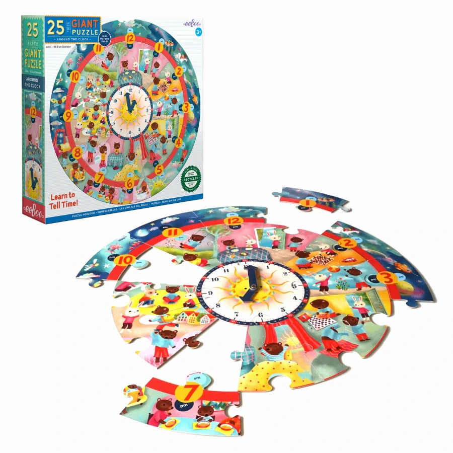Puzzle Horloge – Apprendre l’heure en jouant (Eeboo)