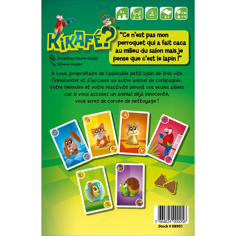 Kikafé le dos de la boite