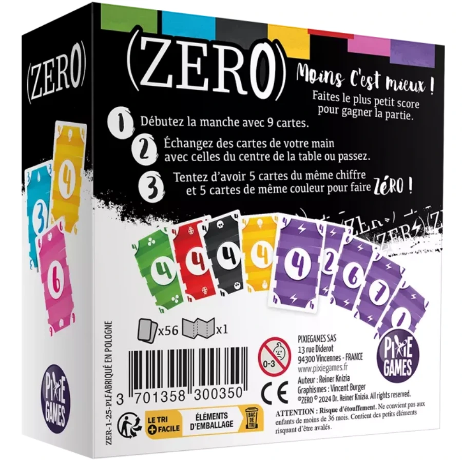 ZERO – Jeu de cartes bluff et tactique
